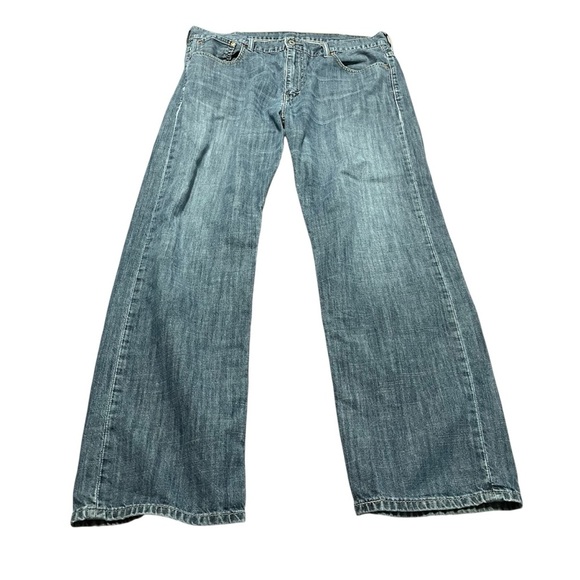 Vintage Levi's 569 Relaxed Fit Wide Leg  Blue Jeans Size 36 x 34 Y2K 90s 2000s - Picture 1 of 8